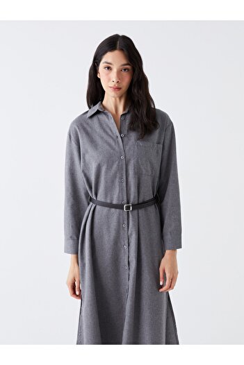 LC Waikiki Long Sleeve Straight Women's Shirt Dress