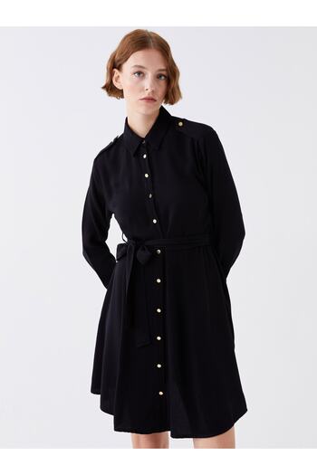 LC Waikiki Long Sleeve Straight Women's Shirt Dress