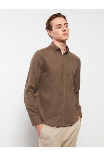LC Waikiki Langärmliges Slim-Fit-Herrenhemd