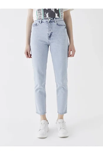 LC Waikiki Dámské džínové kalhoty Mom Fit s vysokým pasem