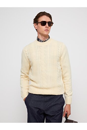 LC Waikiki Men's Knitwear Sweater - Long Sleeve, Crew Neck