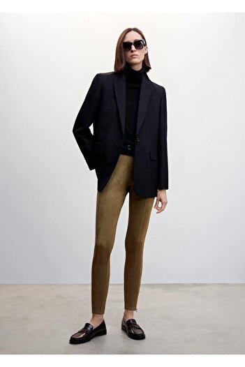 MANGO Woman Suede Tights