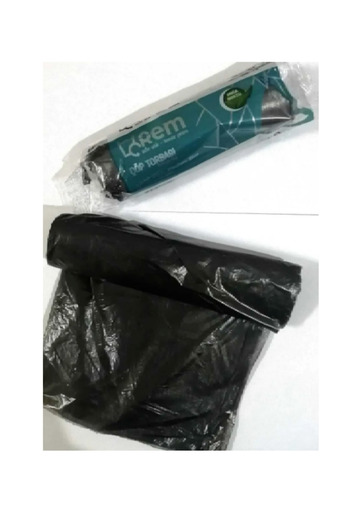 Rem Medium size black garbage bag 55x60 50 rolls 1000 pieces