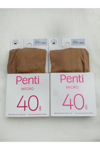 Penti Micro 40 Den Medium Thick Matte Socks (Short Socks) 2-Piece