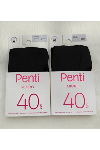 Penti Micro 40 Den Medium Thick Matte Socks (Short Socks) 2-Piece