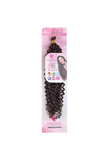KONAK PERUK Dark Brown Color Afro Wave Hair