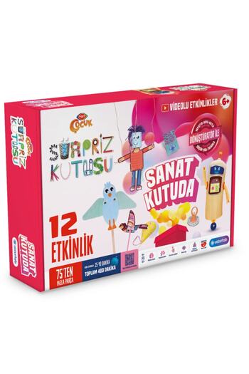 USTURLAB Sürpriz Kutusu - Sanat Kutuda, Evde Eğitici Aktivite Kutusu 6 Yaş