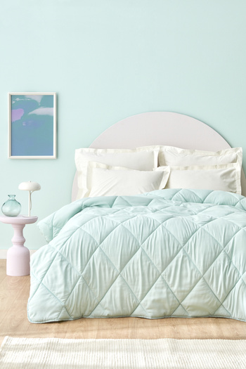 Sarah Anderson Grimes Microfiber - Single Quilt Mint