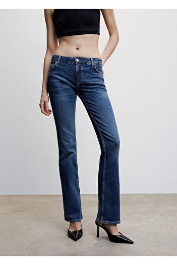 MANGO Woman Low Waisted Flare Jeans