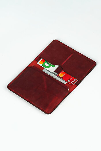 Lost Slope Leather Passport Wallet - Real Leather & Handmade