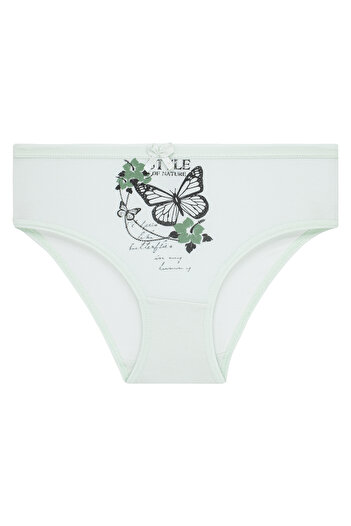 biyokids Girl's Purple Panties 5 Pack Mixed Color Printed Panties