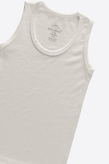Malabadi Ecru Unisex Children's Thermal Undershirt - Pack of 2 Viloft 404