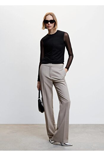 MANGO Woman T-Shirt από τούλι