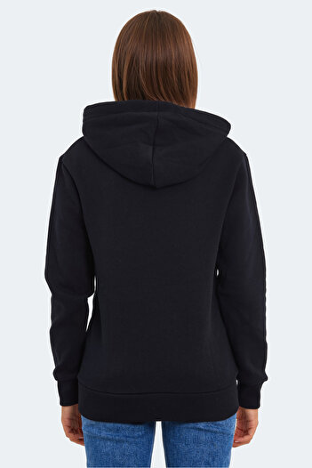 Slazenger Keshian in Women's Hooded Navy Blue Sweatshirt with Pockets