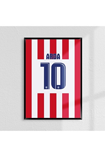 Sekiz Numara Arda Turan Atletico Madrid 13/14 Forma Poster Tablo