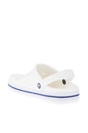 Crocs Λευκές/Ναυτικές Παντόφλες Unisex Bayaband Clog