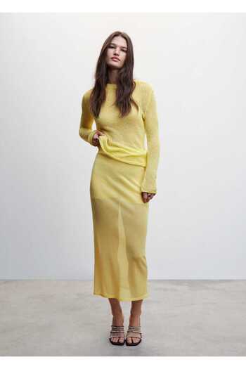 MANGO Woman Semi Transparent Knitwear Sweater