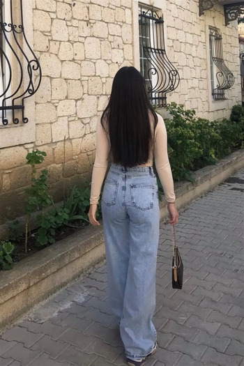 Livik Pantaloni casual din Lycra argintiu cu talie înaltă (super înalți.)