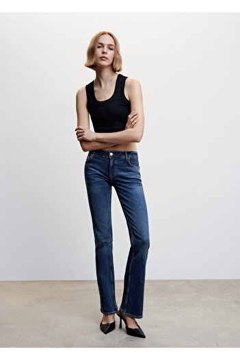 MANGO Woman Low Waisted Flare Jeans
