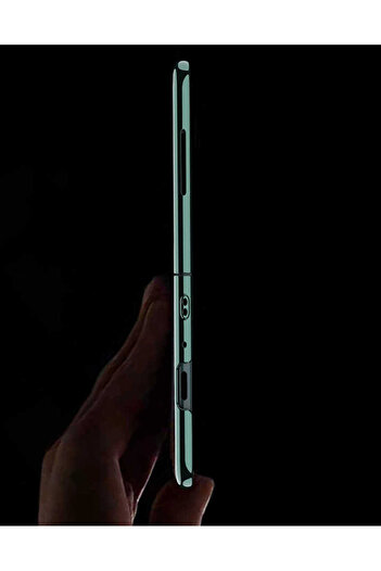 Rivor Samsung Galaxy Z Fold 5 Uyumlu Katlanabilir Kenarları Renkli Transparan Koruyucu Kılıf