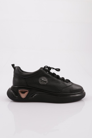 DGN Men's Lace-Up Casual Sneaker Shoes Black/Black 2817428