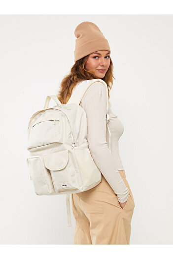 LC Waikiki Lcw Accessories - Women's Label Printed Backpack