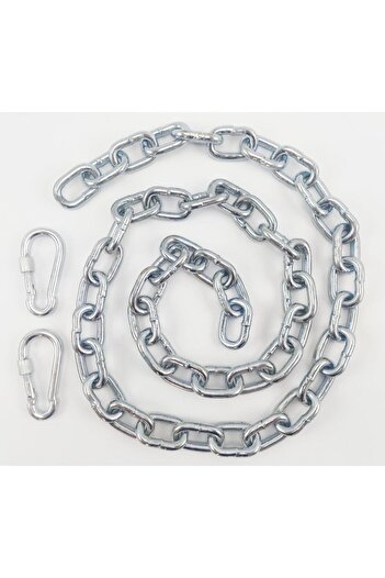 alidenal Dog Tethering Chain 4 Mm 2 Meters + 2 Screw Carabiners (20 Kg.)
