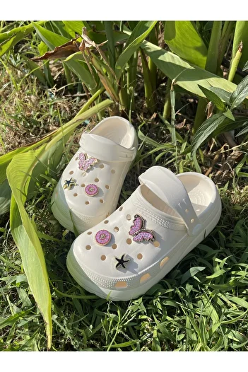 Hızlı Al GIRL'S KELEEK STONE SANDALS CROS SLIPPERS (SIMMLE FIT BIG SIZE 1 PIECE)