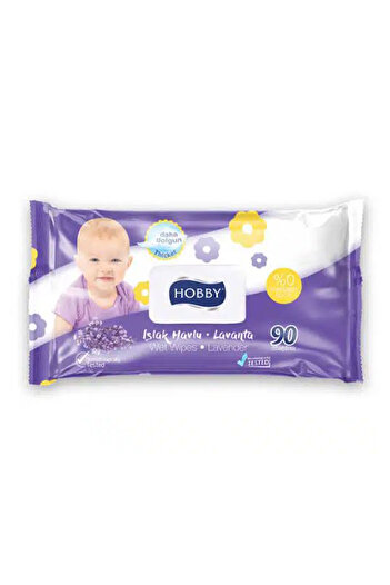Hobby Wet Towels Lavender 90 Pack of 4