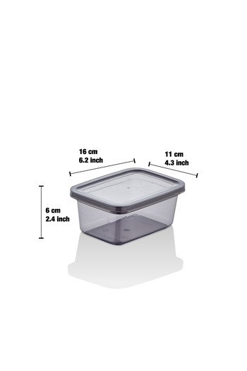 Bayev King 6 Pieces 0.8 Liter Smoked Food Food Storage Container Set