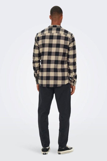 ONLY Γυναικείο πουκάμισο Onsgudmund Noos - Ls Checked Shirt, Dark Navy - 22007112