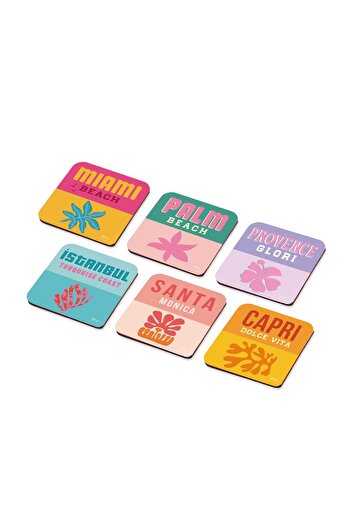 The Mia Holiday Coasters Set of 6