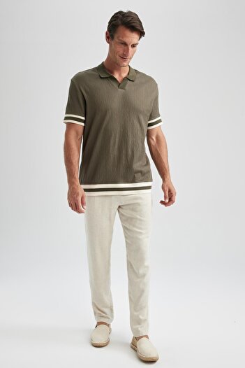 DeFacto Regular Fit Polo Neck Short Sleeve T-Shirt B0592ax23hs