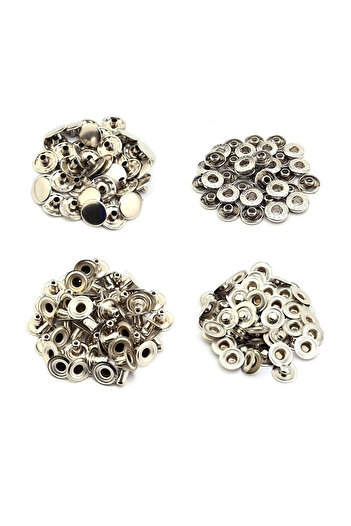 hodbehod 100 Sets Stainless 12.5mm Metal Snap Fasteners and Manual Fastening Kit