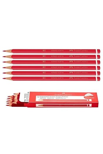 TAN EXPRESS Faber Castell Copy Pen Red 12 Pieces