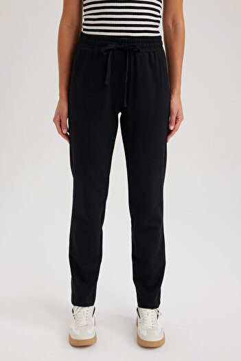 DeFacto Regular Fit Cepli Standart Ince Sweatshirt Kumaşı Pantolon