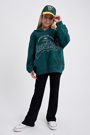 DeFacto Girl's Black Flare Sweatpants