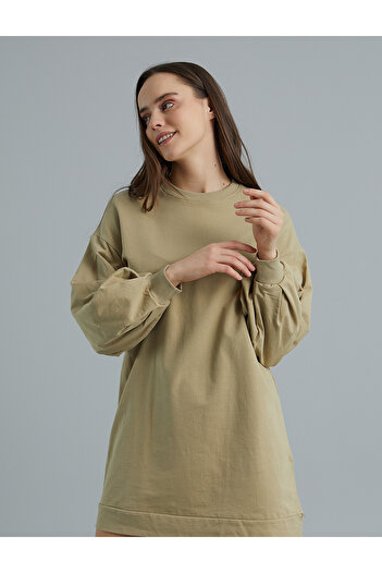 PAULMARK Balloon Sleeve Tunic Dress
