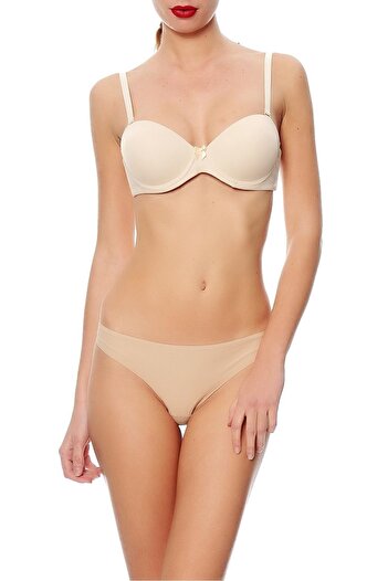 Magic Form Plain Fabric Very Nude Padded Strapless Bra C2T0N8O1
