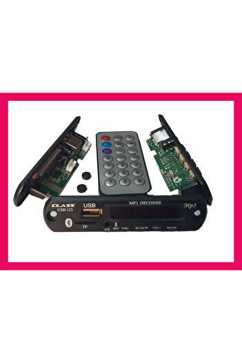 Class Bluetooth Araç Aux Usb Çalar Mp3 Modulü Usb Sd Oto Teyp Modulü 12 Volt Ile Çalışır