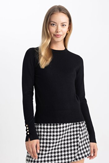 DeFacto Regular Fit Crew Neck Sweater A4713ax23wn