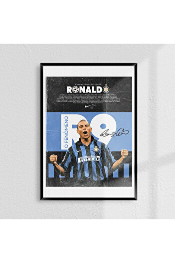 Sekiz Numara Ronaldo Nazário R9 İnter Unutulmazlar Serisi Poster