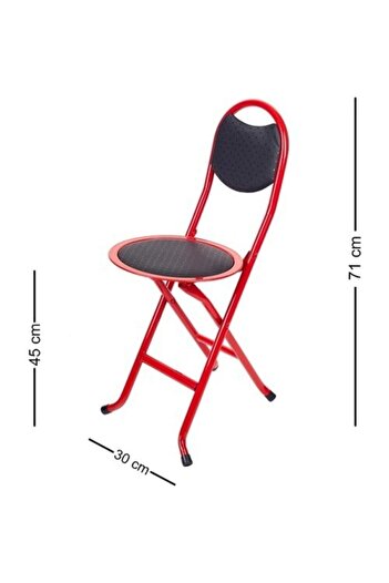 HASTUNÇ Katlanabilir Metal Sehpa ve 2'li Sandalye Takımı