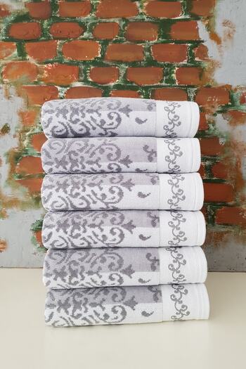 Özdilek Emily Towel 6 Pieces Gray