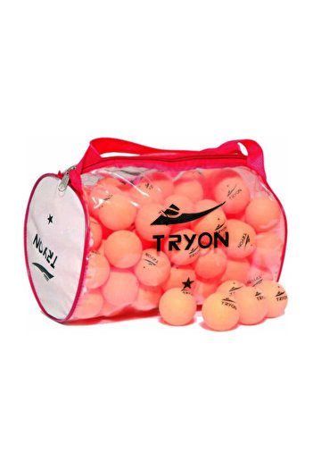 TRYON MTT-070 100 Pieces 1 Star Table Tennis Ball Orange