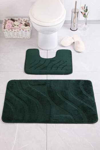 Confetti Symphony 50x80 40x50 cm PS Nefti Green Bath Rug