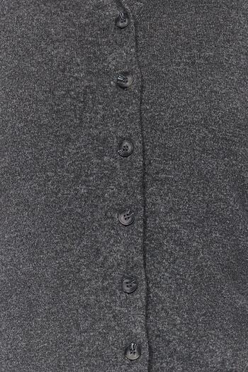 Trendyol Collection Anthracite Button Detailed Shirt Collar Soft Knitted 2-Piece Athlete-Cardigan Set TWOAW24HI00375