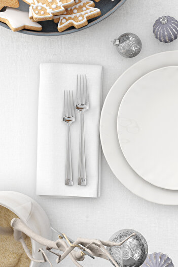 AYSHOME Σετ υφασμάτινων χαρτοπετσετών Ays Home Plain White (6 τεμάχια)