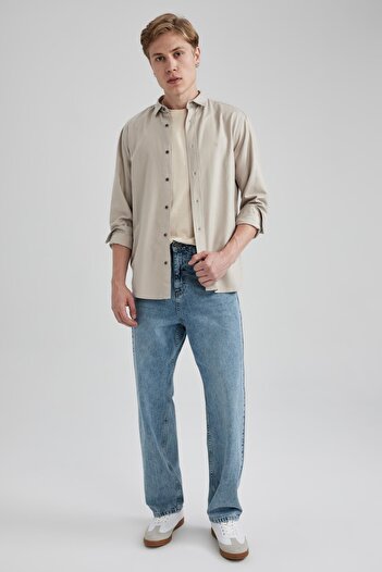 DeFacto Regular Fit Cotton Long Sleeve Shirt A4648ax23au