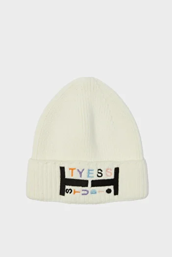 Tyess Girl's Ecru Beret 23PFWTJ4005